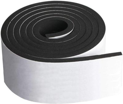 China Hot Melt High Viscosity Black Single Sides Adhesive Eva Foam Tape Waterproof for sale