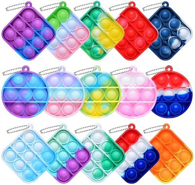 China Mini Sensory Bubbles Keychain Purse Multi Panel 2022 Cute Noise Bubble Pattern Cartoon Wiggles Person Toy Cheap Noise Toys Antistress New Finger Wiggle Push Games Finger Jumping Noise-Her Wiggle main chain for sale