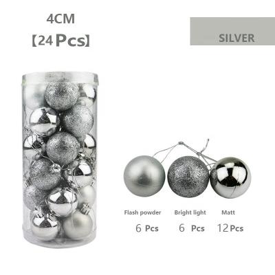 China Christamas Home Decoration Christmas Ornaments Ball, 24pcs Mini Shatterproof Satin Shiny and Glitter Finish Bulb for sale