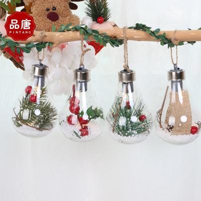 China Christamas Home Decoration Christmas Ornaments Ornaments Glass Ball With Snow Christmas Tree for sale