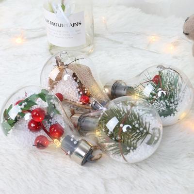 China Wholesale Clear Christamas Home Decoration Ball With Hanging Polar Bear Christmas Decoration Lights for sale