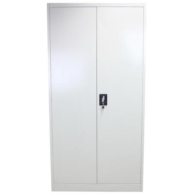 China Outside the hinges metal KD Tool Storage cabinets two door steel filing cabinet with shelves for sale