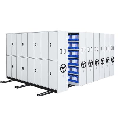 China filing cabinet metal warehouse shelves steel file office furniture metal cabinet automatic library book shelf mobile shelving for sale