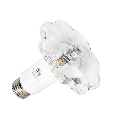 China New residential hotsale 2022 Flower Bulb Downlight Crystal Spotlight LED Head Light CE FCC Free Candle Bulb E26 E27 Crystal Corridor Hallway Light for sale