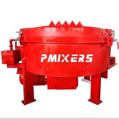 China Refractory Site Castable Pan Mixer With Mobile Wheels for sale