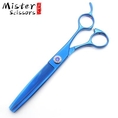 China Hot Sale Factory Sustainable Supply 440C Stainless Steel Pet Shears Dog Grooming Thinning Scissors 18 Fish Bone Teeth for sale