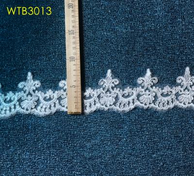 China Viable China Factory Hot Selling Small Border Lace For Bridal Dress for sale