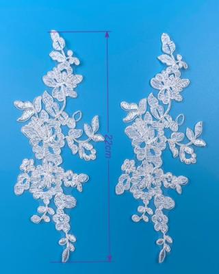 China WA3008 Sustainable Rope Embroidery Lace Applique for sale