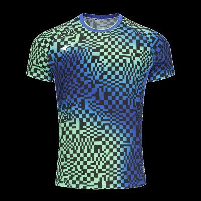 China Factory Directly Compression Wicking Fitness Men's Gym Round Collar Compression T-shirt Anti-Wrinkle Moisture Custom Men's Fitness T-shirt for sale