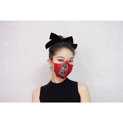 China Disposable Wild Fashion Printing Non Woven Fabric KN95 Masks Face Mask for sale