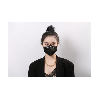 China Face Mask Disposable Black Kn95 Ffp2 Cotton Face Mask Respirotor Protection Face Mask No Customized Logo And Design For Women for sale