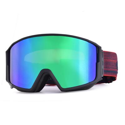 China Snowmobile  Snowboarding Anti Fog Ski Goggles HUBO 190C Snow Men Lens Anti Fog Magn for sale