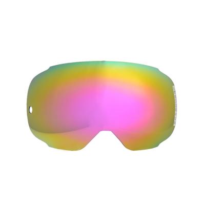 China Winter Sport Anti Fog Ski Goggles Spherical Interchangeable  PC Lenses TPU Frame Material for sale