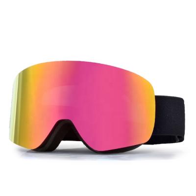 China Ski Factory Small HD UV400 Anti Fog Frameless Snow Skiing Goggles Support Wholesale Custom for sale