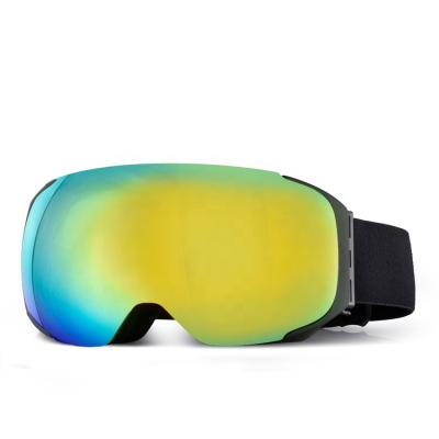 China Small Eyewear Logo Ski Goggles Snow Sports Glasses Custom Made SKI SKI Factory Support Wholesale Sports UV Magnetic for sale