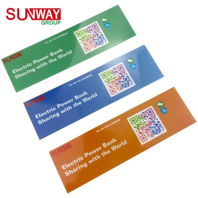 China High Quality Custom Made Waterproof No Watermark Shared Device QR Code Label Self Adhesive Stickers For Bikes Umbrellas for sale