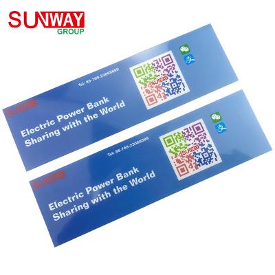 China Custom Waterproof Matte PC Self-adhesive Shared Device Variable QR Code Waterproof Label Stickers For Bicycles for sale