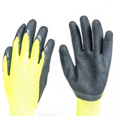 China Polyester Fiber Anti-Slip Latex Coating Environmental Protection Knitted Safety Gardening Working Gloves for sale