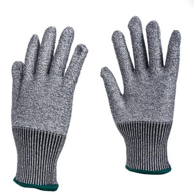 China Anti-impact Cut Coated Level 5 Cut Resistant Glove Industrial Grade Cut Proof Gloves for sale