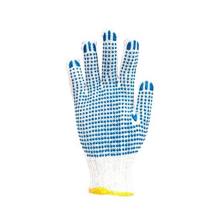 China Qingdao Winmid 10g PVC Dots White Knitted Liner Hand Anti-Slip Custom Gloves for sale