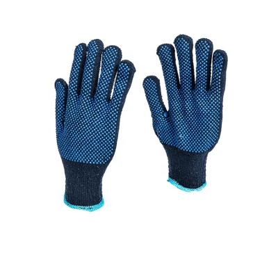 China Anti-Slip OEM Knitted Coating PVC Hand Protection Work Soft Custom PVC Dotted Gloves for sale