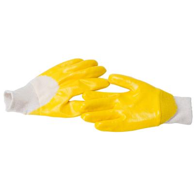 China Winmid Interlock Safety Liner Anti-Slip Open Cuff Resistant Nitrile Coated Glove For Industrial Use for sale