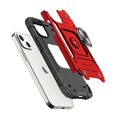 China 360 Shockproof Rotary Bracket Phone Case For iPhone Cell Phone Case For iPhone 13 Pro Mobile Bracket Mobile Cell Phone Case With Ring Bracket for sale