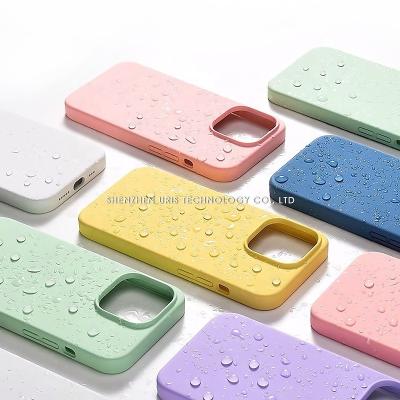 China Factory Wholesale Price Premium Shockproof Silicone Liquid Case For iPhone 12 13 Silicone Liquid Case With Microfiber Lining Inside for sale