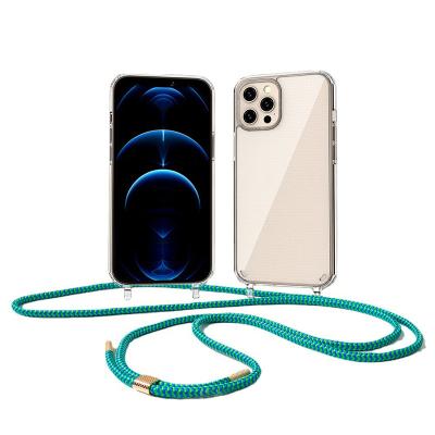 China Hottest Shockproof Cross - Body Lanyard Necklace Rope Phone Case for iPhone 13 Necklace Phone Case for Girls for sale