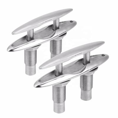 Cina 316 Stainless Steel Marine Hardware 316 Stainless Steel Flush Pull Pop Up Boat Yacht Cleat For Sale in vendita