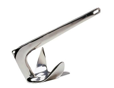 China AISI316 Stainless Steel AISI316 Boat Bruce Mirror Polish Polished Style Folding Boat Anchor For Boat for sale