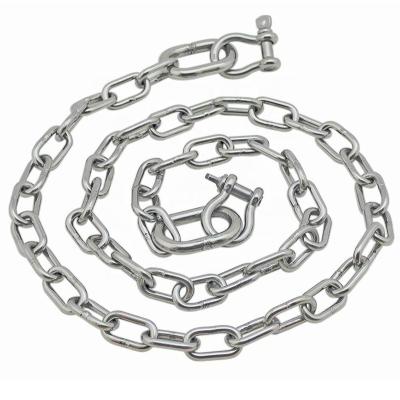 China High Quality 316 304 Stainless Steel Marine Ship Anchor Chain For ANCHOR LINK CHAIN ​​Boat Anchor en venta