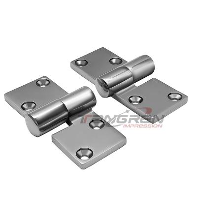 China high quality 316 stainless steel mirror hinges AISI316 stainless steel polishing door hinges hatch door hinges for mirror doors for sale