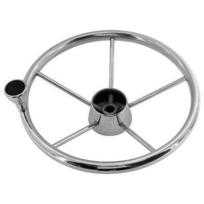 China Marine Stainless Steel Material Boat 316 Stainless Steel Steering Wheel For Wholesale for sale