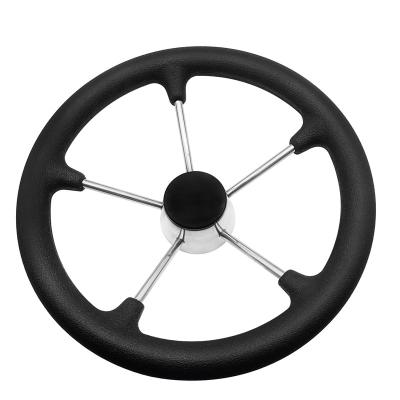 Cina Stainless Steel Stainless Steel Boat Steering Wheel 5 Spoke With Marine Accessories in vendita