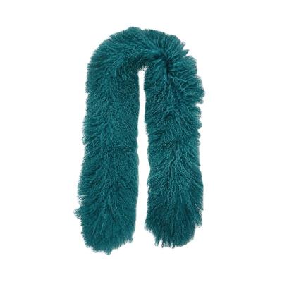 China 100% real environmental protection professional production comfortable Mongolian Tibetan sheepskin fur scarf for sale