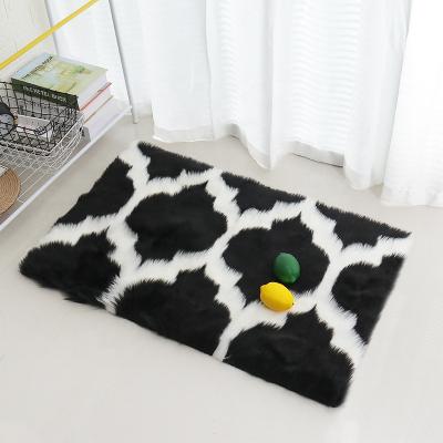 China Antimicrobial Blanket for Office Carpets Faux Sheepskin Fur Rug Faux Fur Rug for sale