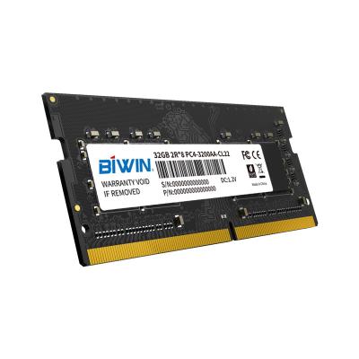 China Custom LAPTOP BIWIN Laptop Memory 3200MHz CL22 4GB Single 8GB 16GB 32GB PC4-25600 LAPTOP BIWIN Memoria Ram Chip DDR4 SODIMM for sale