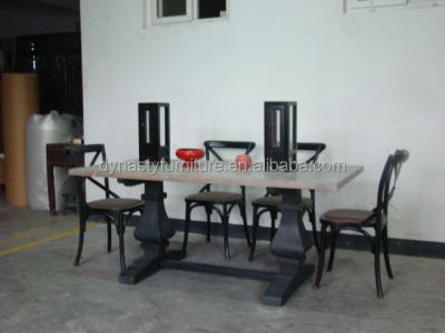 China Antique Furniture Solid Wood Repurposed Wood Dining Table for sale