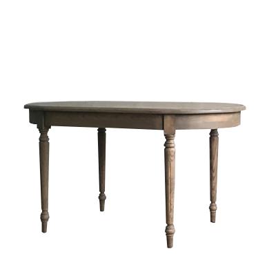 China Solid Wood Oval French Reclaimed Wood Dining Table Designs for sale