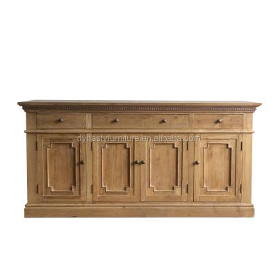 China Solid Wood Furniture French Rustic Reclaimed Wood Sideboard for sale