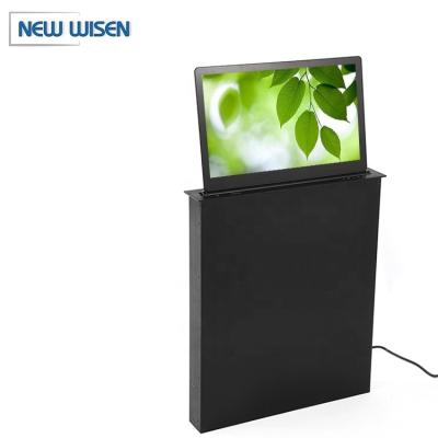 China Ultrathin Electric LCD PC Monitor Lift 17.3inch Screen Conference System Pop Up TV for sale