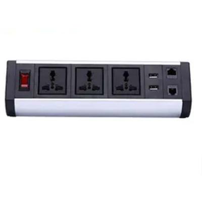 China Desk Edge Table Mount Power Strip Electric Socket Power Station 10A for sale