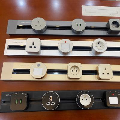 China Customized Tabletop Socket Adapter for Electric Socket Wall Usb Outlet and Power Track for sale