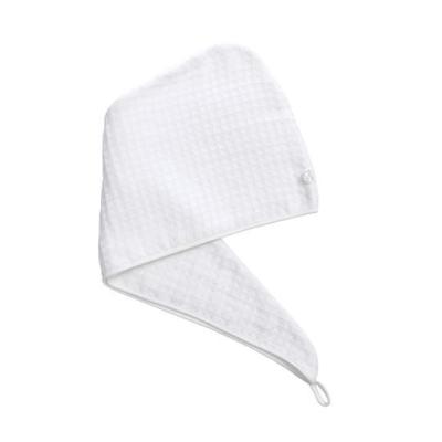 China Compressed microfiber/cotton turban towel for hair wrap salon/spa hair towel quick dry turban for sale