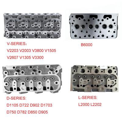 China Construction machinery engine V2203 b6000 d1105 d722 v2003 v3800 v1505 v2607 d902 d1703 v1305 v3300 tractor spare parts Kubota engine cylinder head for sale