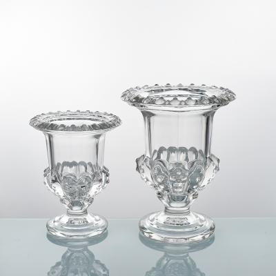 China Luxury Crystal Glass Flower Vase Wedding Party Or Wedding Home Home Decor New Arrival for sale