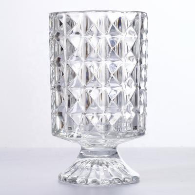 China Unique Transitional Decor Crystal Glass Vase Handmade Round Vases for Home Decor for sale