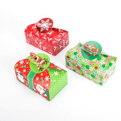 China Gift Biodegradable Chocolate Christmas Paper Boxes Wedding Food Packaging With Ribbon Paper Box for sale