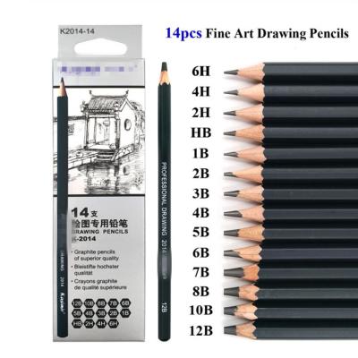 China office & Hot Selling Premium Quality Art Drawing Pencil School Pencil for Shading Drawing Sketching Pencil for sale